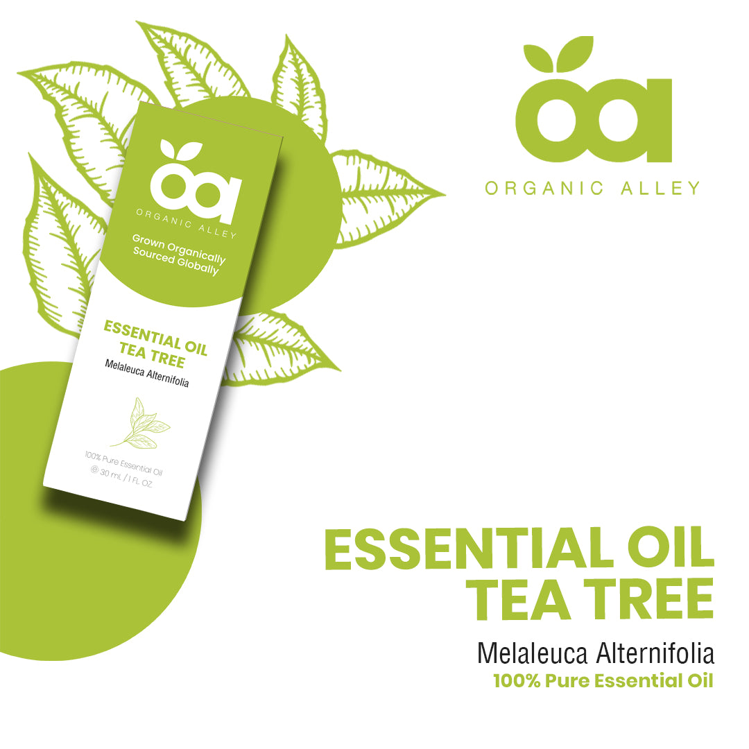 Tea Tree Essential Oil by Organic Alley (1 Fl Oz) | 100% Pure & Natural Melaleuca Alternifolia | Premium Quality Tea Tree Oil