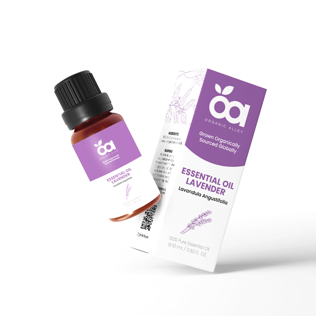 Lavender Essential Oil by Organic Alley (10 mL) | 100% Pure Lavandula Angustifolia | Natural Aromatherapy & Relaxation Oil