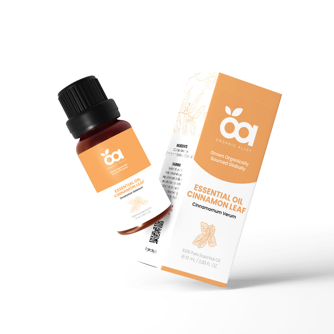 Cinnamon Leaf Essential Oil by Organic Alley (10 mL) | Pure Cinnamomum Verum | Aromatherapy & Home Fragrance