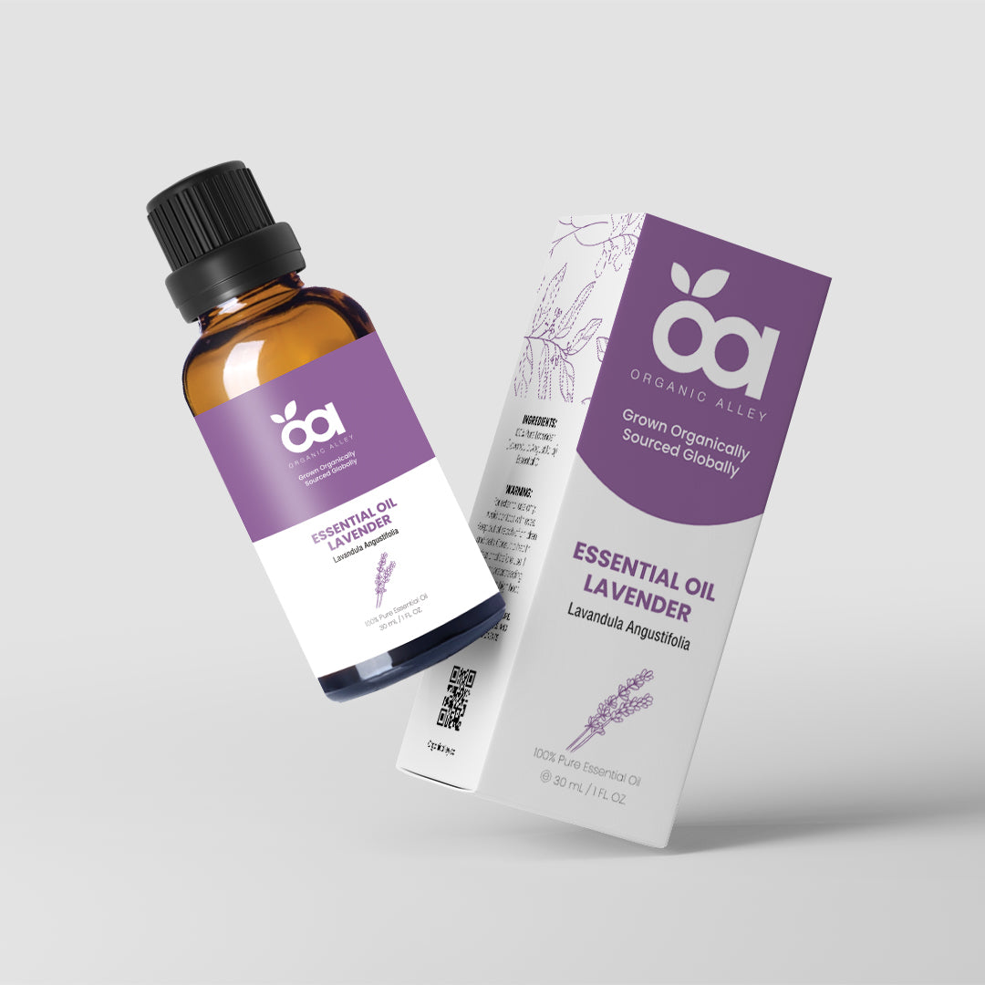 Lavender Essential Oil by Organic Alley (1 Fl Oz) | Pure Lavandula Angustifolia for Relaxation, Aromatherapy and more