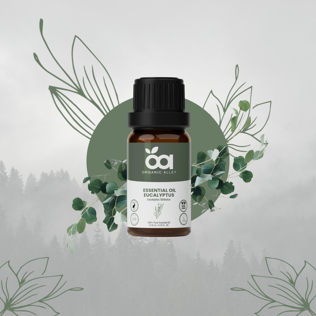 Eucalyptus Essential Oil by Organic Alley (0.33 Fl Oz) | Breathe Easy & Refresh Your Senses with Eucalyptus Globulus | Natural Well-Being