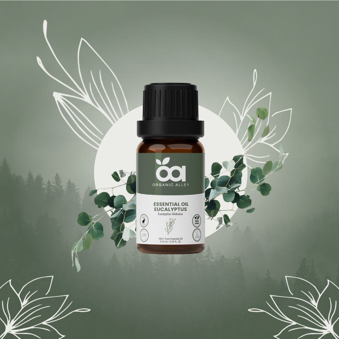 Eucalyptus Essential Oil by Organic Alley (0.33 Fl Oz) | Breathe Easy & Refresh Your Senses with Eucalyptus Globulus | Natural Well-Being
