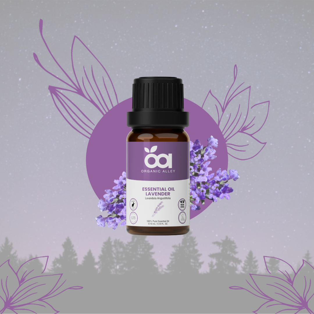 Lavender Essential Oil by Organic Alley (10 mL) | 100% Pure Lavandula Angustifolia | Natural Aromatherapy & Relaxation Oil