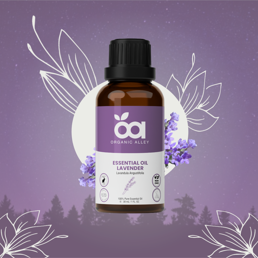 Lavender Essential Oil by Organic Alley (1 Fl Oz) | Pure Lavandula Angustifolia for Relaxation, Aromatherapy and more