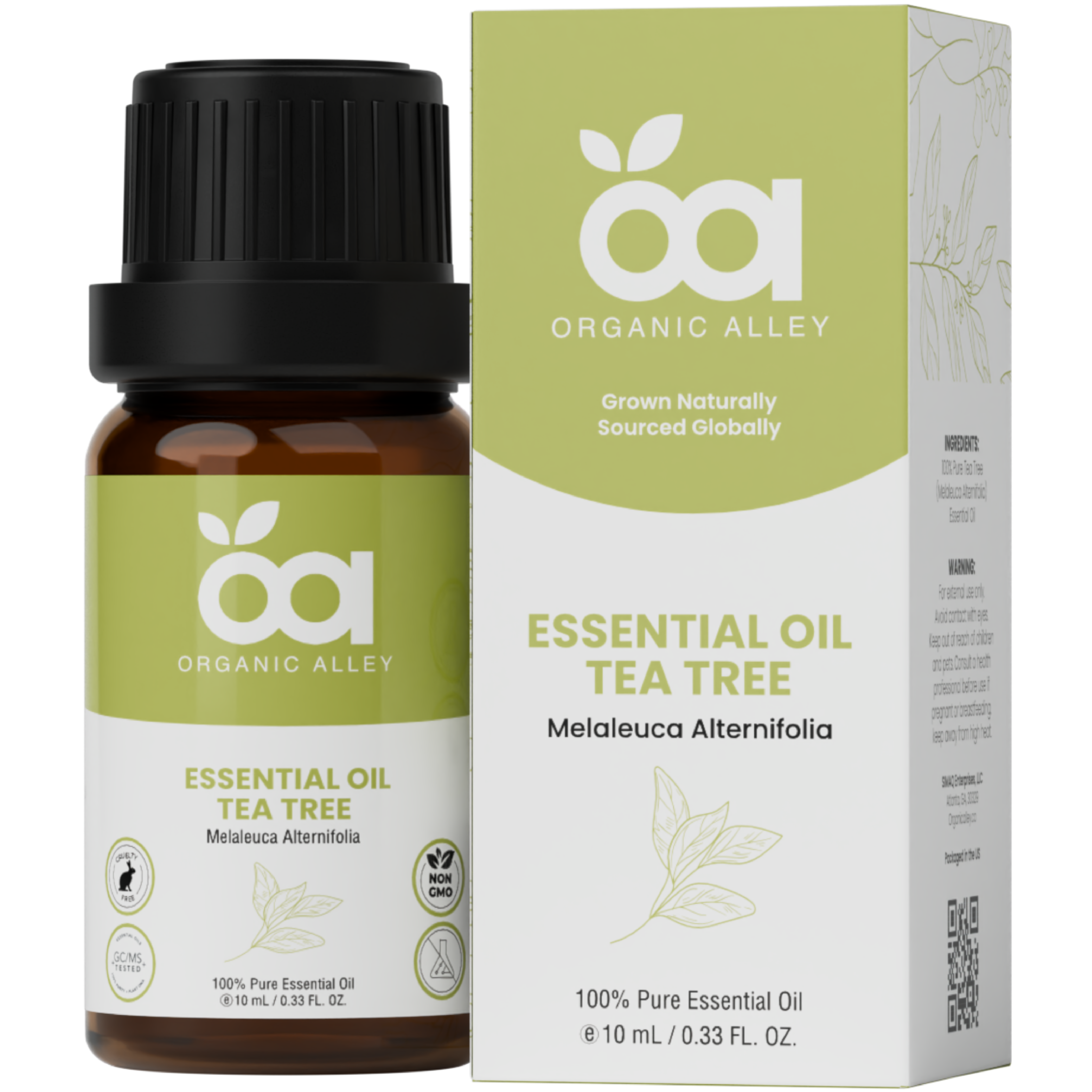 Tea Tree by Organic Alley (10 mL) | 100% Pure & Natural Melaleuca Alternifolia Essential Oil
