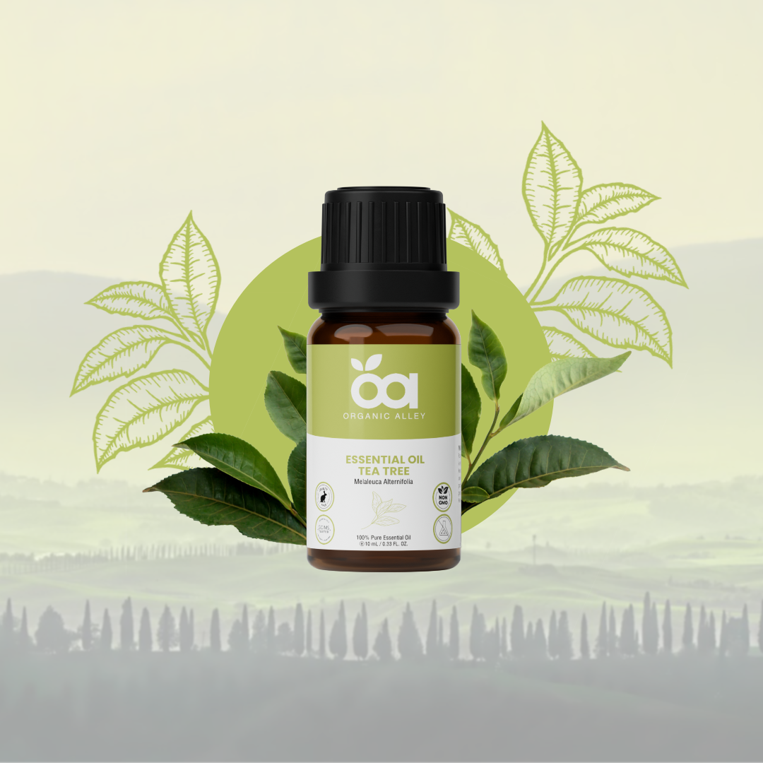 Tea Tree by Organic Alley (10 mL) | 100% Pure & Natural Melaleuca Alternifolia Essential Oil