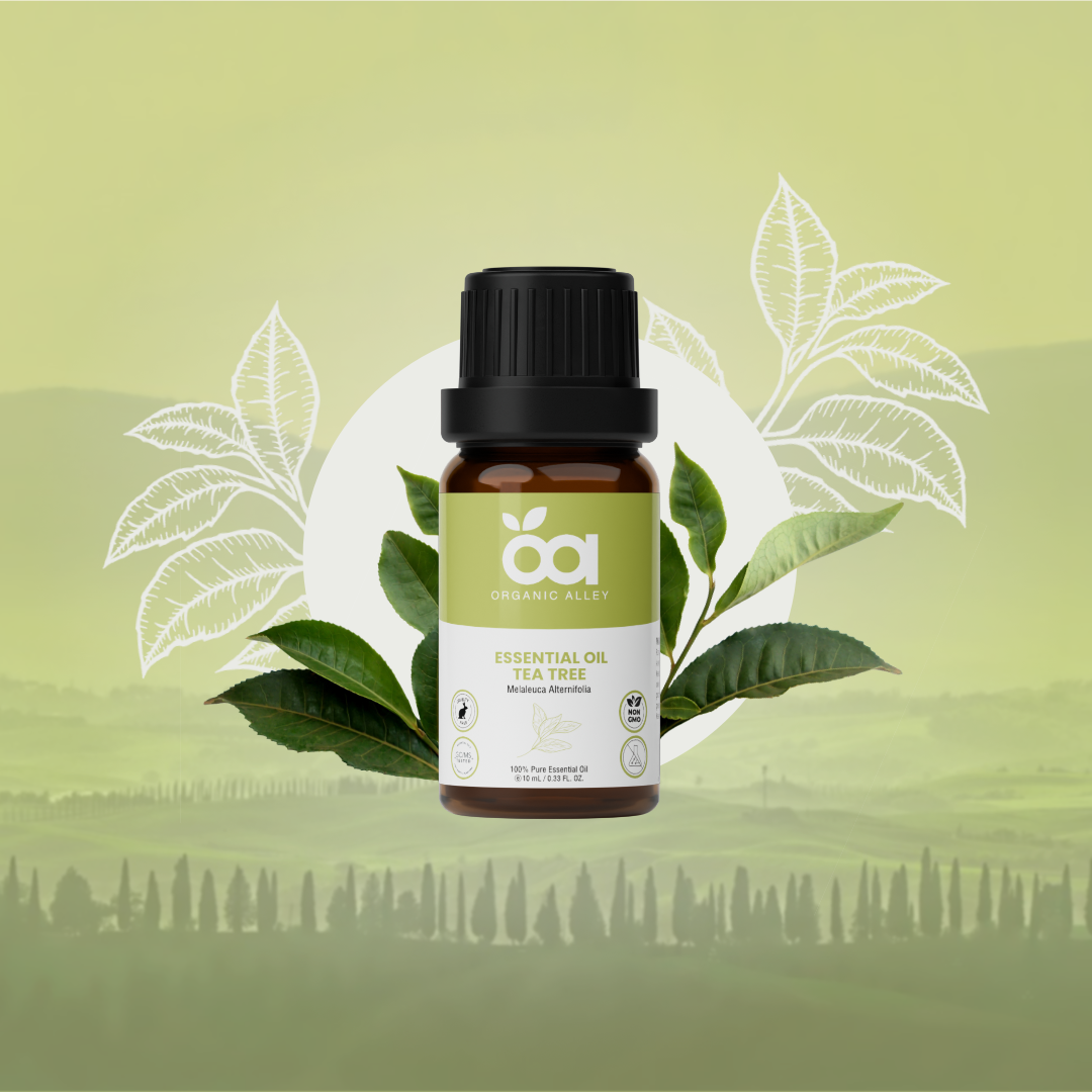 Tea Tree by Organic Alley (10 mL) | 100% Pure & Natural Melaleuca Alternifolia Essential Oil